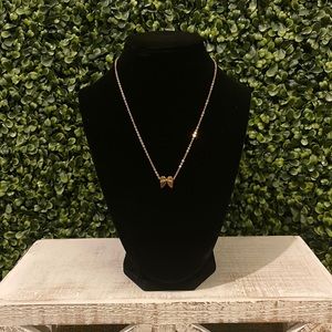 Gold angel wing necklace
